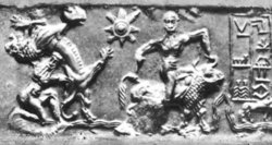 Gilgamesh and Enkidu - Cylinder Seal