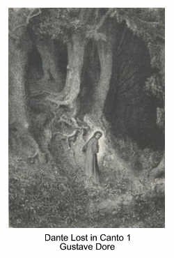 Dante Lost in Canto 1 by Gustave Dore