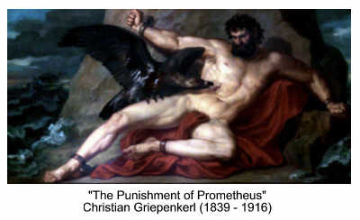 The Punishment of Prometheus by Christian Griepenkerl
