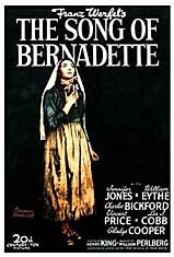 Movie poster from The Song of Bernadette