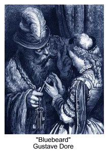 Bluebeard gives his wife the keys