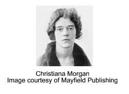 Christiana Morgan, image courtesy of Mayfield Publishing