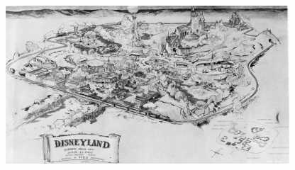 Drawing of Disneyland