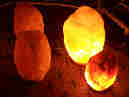 Glowing fire rocks