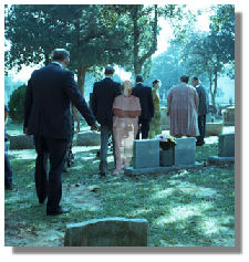 Ghost at funeral