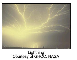 Lightning, courtest of GHCC, NASA