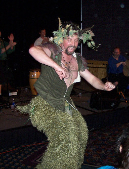 Todd Jones as Pan gets down, gets funky