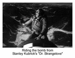 Riding the bomb from Stanley Kubrick's Dr. Strangelove